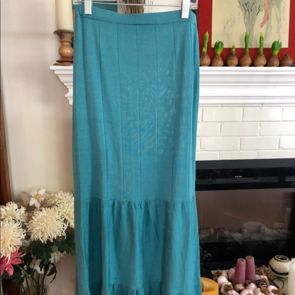 Silk Re Vera tiered maxi skirt